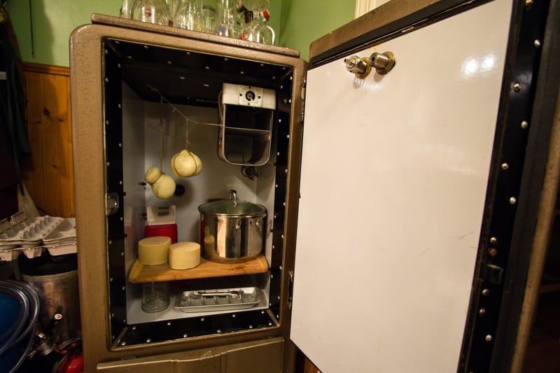 Hanging Cheeses